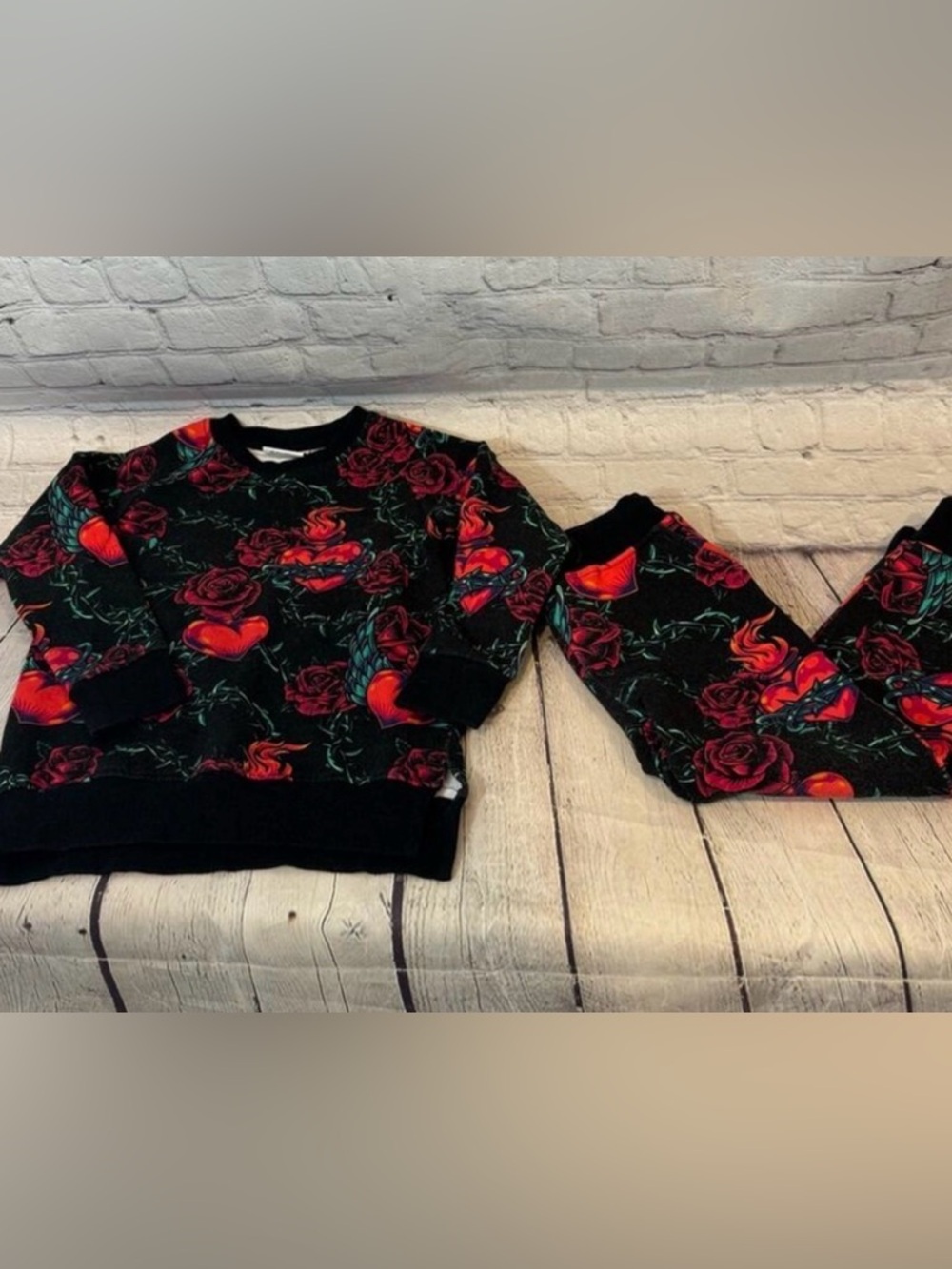 Bums and Roses Hearts and Thorns Valentine’s Jogger Set